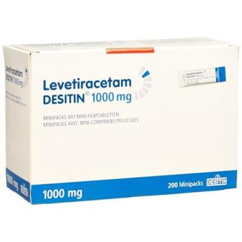Levetiracetam DESITIN minipacks of mini film-coated tablets 1000mg B