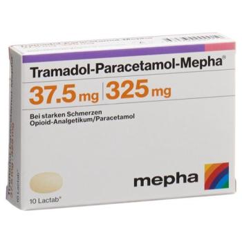 Tramadol-Paracetamol-Mepha Lactab 37.5/325 mg 10 pcs