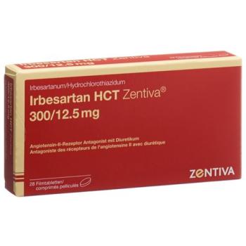 Irbesartan HCT Zentiva Filmtabl 300/12.5mg 28 pcs