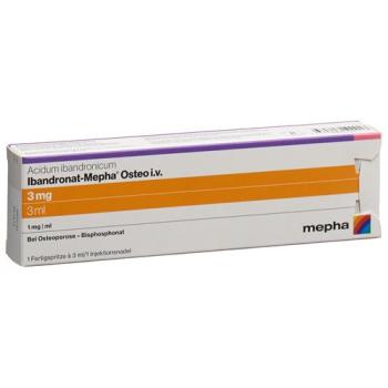 Ibandronat-Mepha Osteo Inj L&ouml;s 3 mg/3ml i.v. Ready spray 3 ml