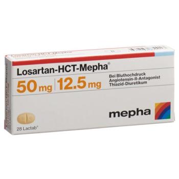 Losartan-HCT-Mepha Lactab 50/12.5mg 28 pcs