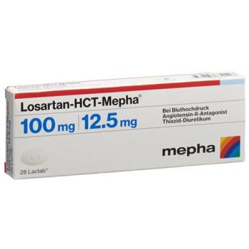 Losartan-HCT-Mepha Lactab 100/12.5mg 98 pcs