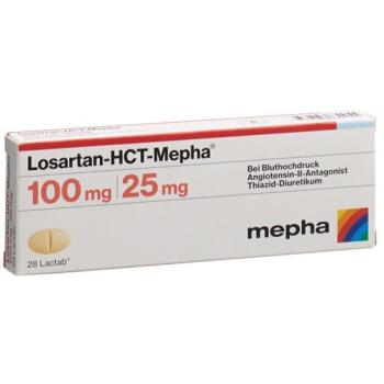 Losartan-HCT-Mepha Lactab 100/25mg 28 pcs
