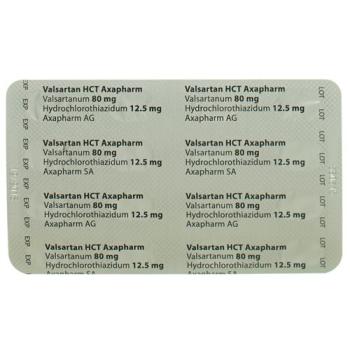 Valsartan HCT Axapharm film tablets 80/12.5 98 pcs