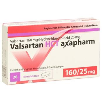 Valsartan HCT Axapharm film tablets 160/25 98 pcs