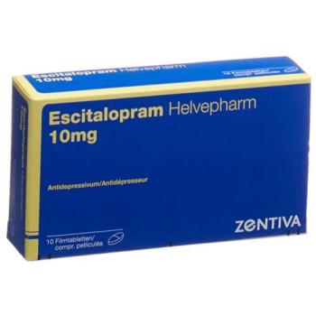 Escitalopram Helvepharm Filmtabl 10 mg 10 pcs