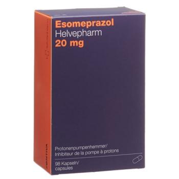Esomeprazol Helvepharm Kaps 20 mg 98 pcs