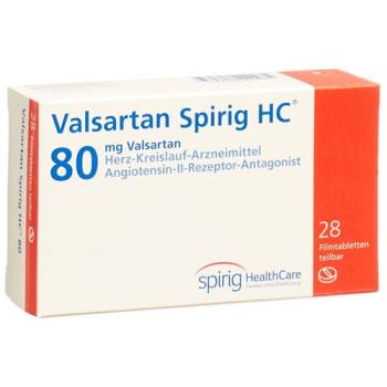 Valsartan Spirig 80 mg 28 filmtablets