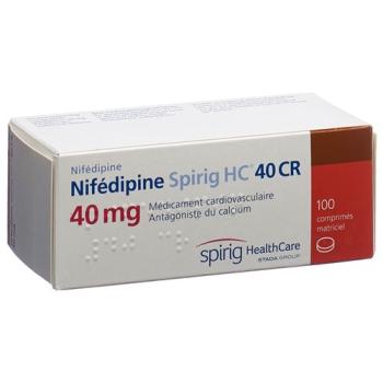 Nifedipine Spirig HC CR Matrixtabl 40 mg 100 pcs