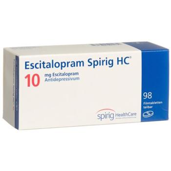 Escitalopram Spirig HC Filmtabl 10 mg 98 pcs