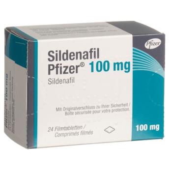 Sildenafil Pfizer Filmtabl 100 mg 24 pcs