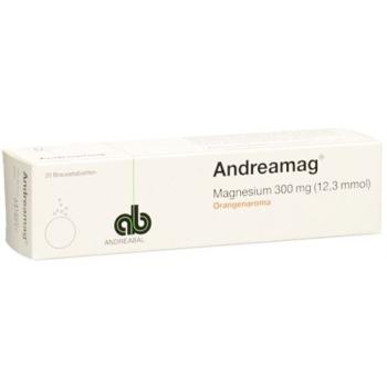 Andreamag effervescent tablet 300 mg with orange flavor 20 pcs