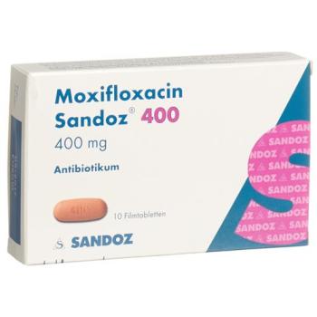 Moxifloxacin Sandoz Filmtabl 400 mg 10 pcs