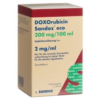 Doxorubicin Sandoz eco Inj L&ouml;s 200 mg/100ml 100 ml