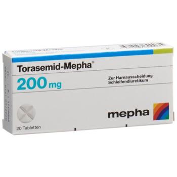 Torasemid-Mepha Tabl 200 mg 100 pcs
