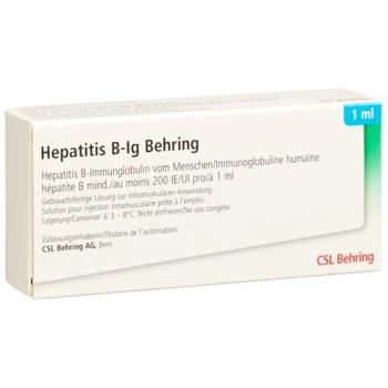 Hepatitis B immunoglobulin Behring 200 IU Fertspr