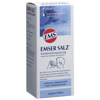 Emser salt combination pack children's nose shower