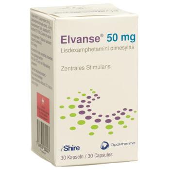 Elvanse Kaps 50 mg Fl 30 pcs