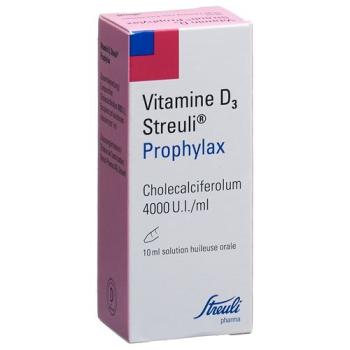Vitamin D3 Streuli 4000 IU/ml prophylaxis oral solution 10