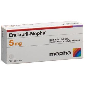 Enalapril-Mepha Tabl 5 mg 30 pcs