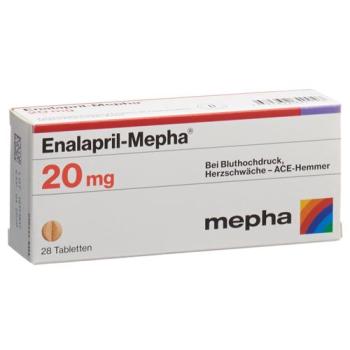 Enalapril-Mepha Tabl 20 mg 98 pcs