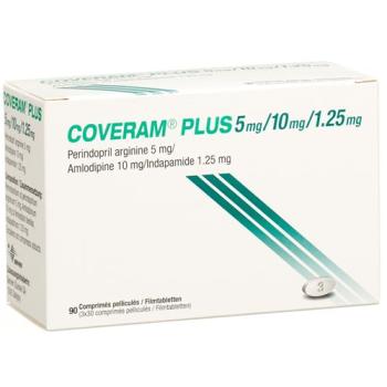Coveram plus Filmtablet 5/10/1.25mg Ds 90 pcs