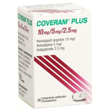 Coveram plus Filmtablet 10/5/2.5mg Ds 30 pcs