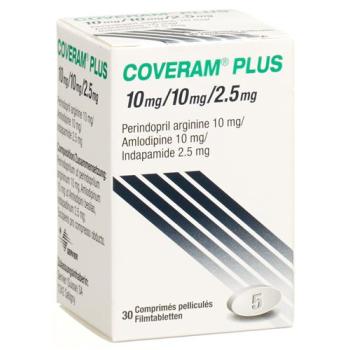 Coveram plus Filmtablet 10/10/2.5mg Ds 30 pcs
