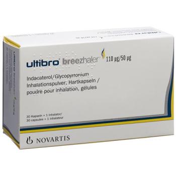 Ultibro Breezhaler 110 mcg/50 mcg 3 X 30 Kaps + 1 Inhalator