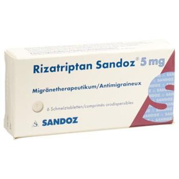 Rizatriptan Sandoz Melting Tabl 5 mg 6 pcs