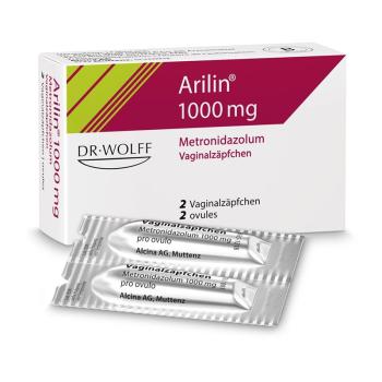 Arilin Vag Supp 1000 mg 2 pcs