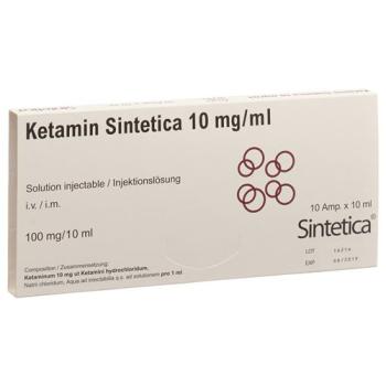 Ketamine Sintetica Inj L&ouml;s 10 mg/ml 10ml ampoules 10 pcs