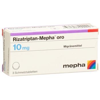 Rizatriptan-Mepha oro Melting Tabl 10 mg 12 pcs