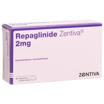 Repaglinide Zentiva Tabl 2 mg 90 pcs