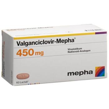 Valganciclovir-Mepha Lactab 450 mg 60 pcs