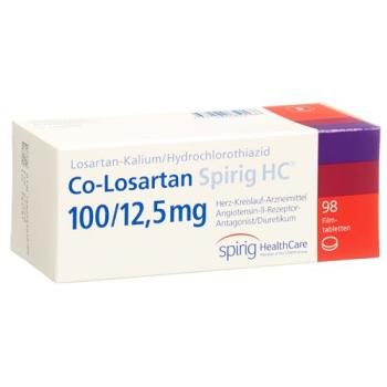 Co-Losartan Spirig HC Filmtabl 100/12.5mg 98 pcs