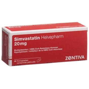 Simvastatin Helvepharm Filmtabl 20 mg 98 pcs