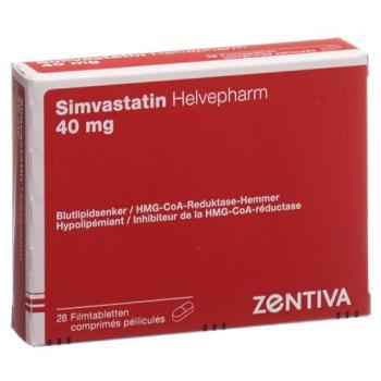 Simvastatin Helvepharm Filmtabl 40 mg 28 pcs