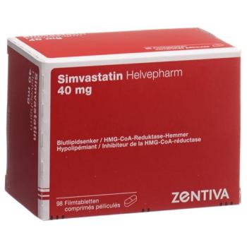 Simvastatin Helvepharm Filmtabl 40 mg 98 pcs