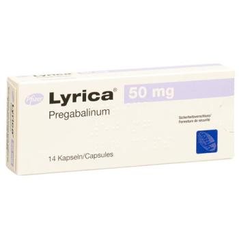 Lyrica caps 50 mg 14 pcs