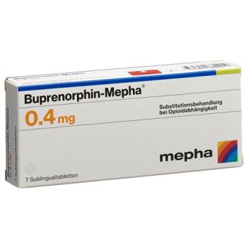 Buprenorphin Mepha Subling 0.4 mg 7 tablets