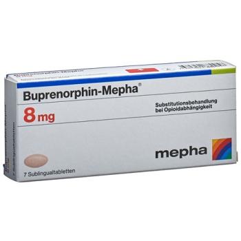 Buprenorphine-Mepha Subling Tabl 8 mg 7 pcs