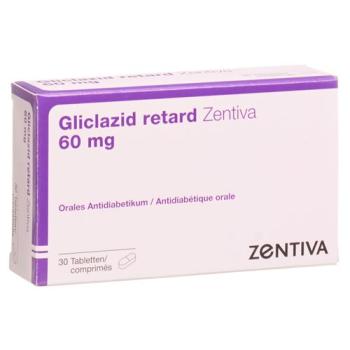 Gliclazide retard Zentiva Ret Tabl 60 mg 30 pcs