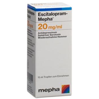 Escitalopram-Mepha drops 20 mg/ml bottle 15 ml