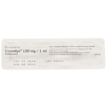 Cosentyx Inj L&ouml;s 150 mg/1ml Fertspr