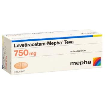 Levetiracetam-Mepha Teva Lactab 750 mg 30 pcs