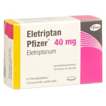 Eletriptan Pfizer Filmtablet 40 mg 4 pcs