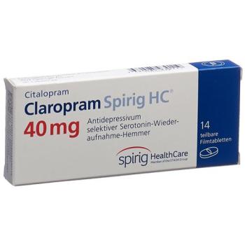 Claropram Spirig HC Filmtabl 40 mg 14 pcs