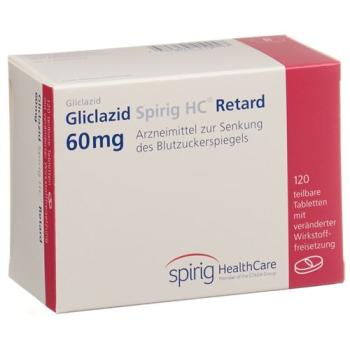 Gliclazide Spirig HC Retard Ret Tabl 60 mg 120 pcs