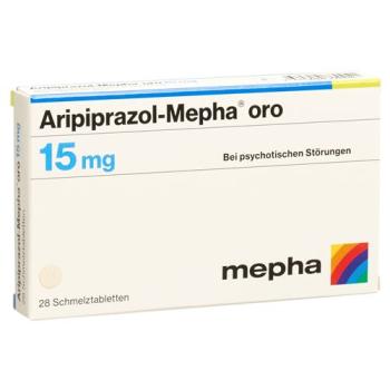 Aripiprazol-Mepha oro Melting Tabl 15 mg 28 pcs